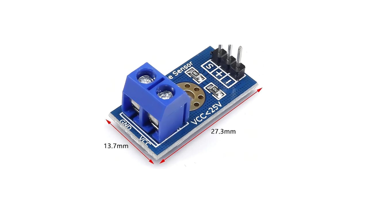 Voltage Sensor Detection module dc 0-25v for Arduino Uno project with 3p connector and lcd dispay co